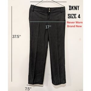 DKNY Black Formal Trousers Straight Leg
